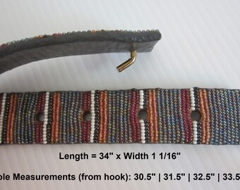 Vintage Mary B Hetz Beaded Belt: 1980s Designer Evening Wear  display picture 1
