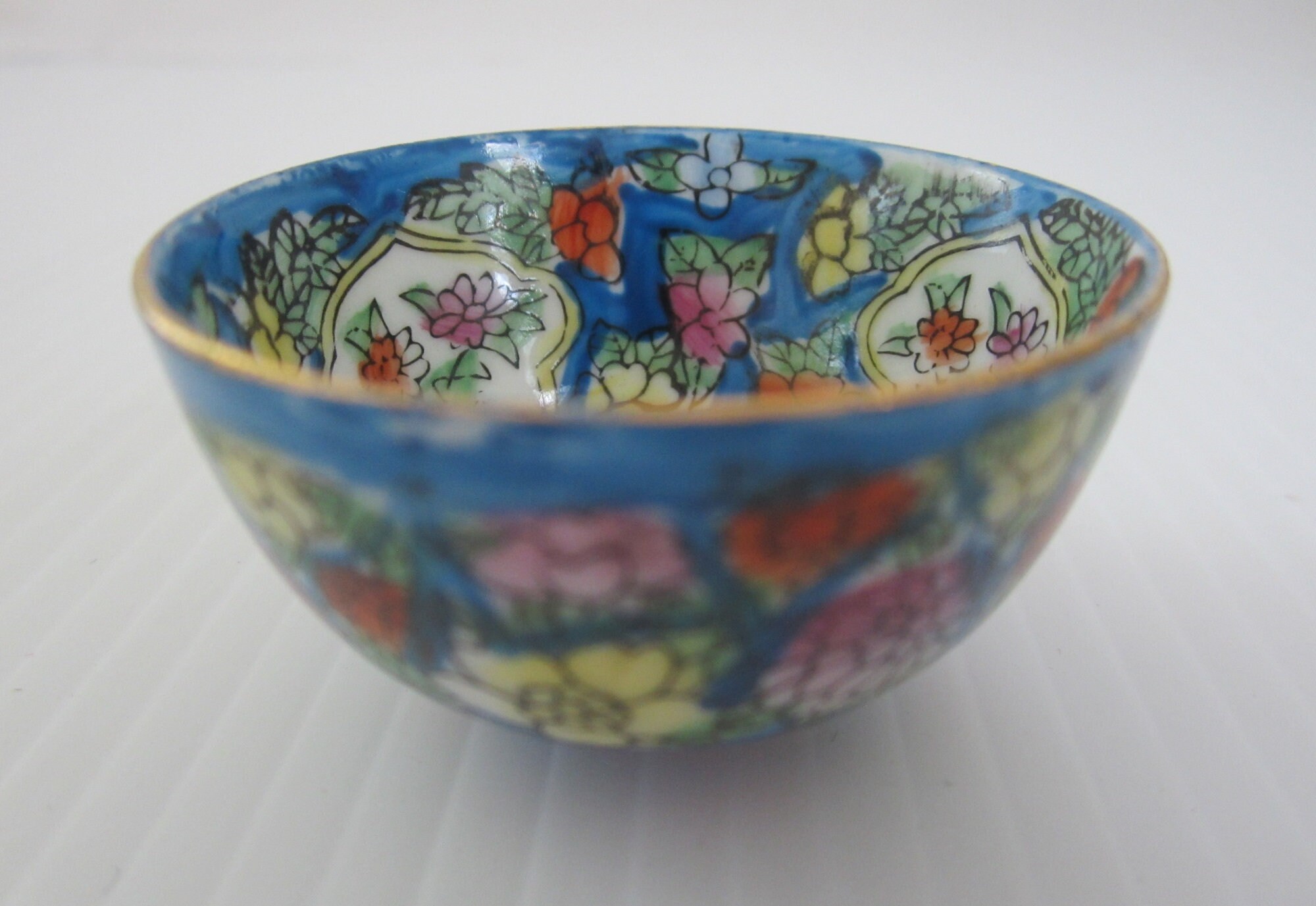 Chinese Zodiac Tea Cup Set • Handpainted Porcelain, Gold Trim