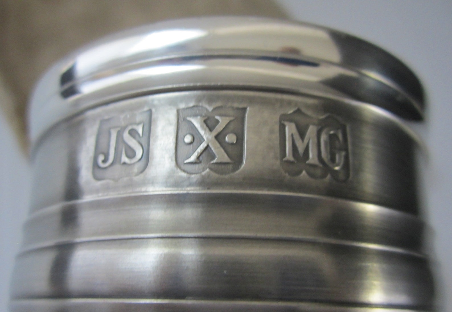John Somers Pewter Cup JS X MG Vintage 8 Oz Fine Quality Etsy
