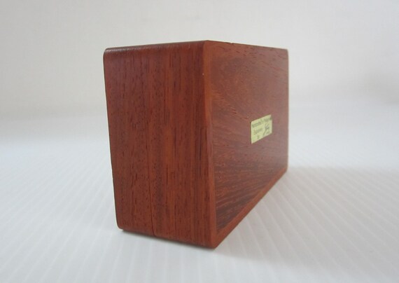 2x3" Small Wood Marquetry Trinket Box with Native… - image 7