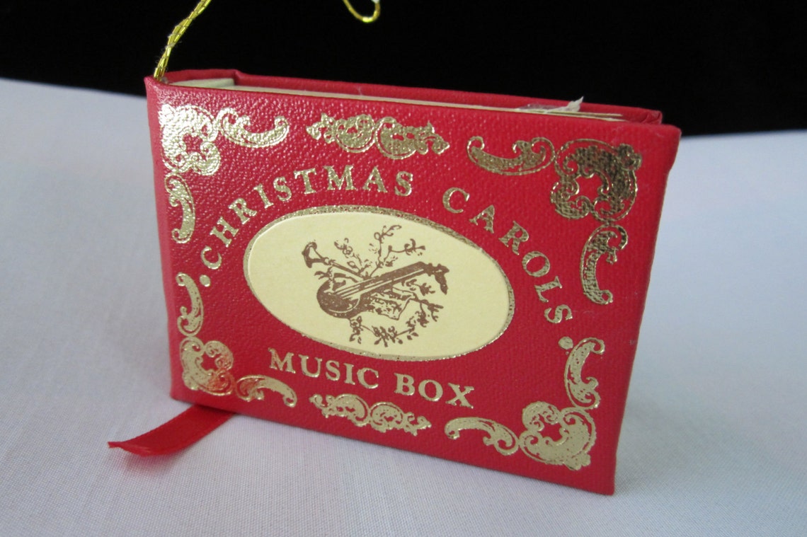 Christmas Carols Music Box Ornament Vintage 1985 Kurt S. Adler Etsy
