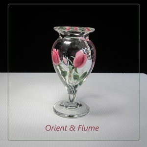 Orient and Flume Art Glass Vase - Etsy