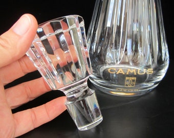Vintage Baccarat Camus Cognac Decanter: Piccadilly Barware, Signed