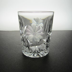 Antique ABP Whiskey Tumblers (set of 4): Floral Cut Glass, C.1910 - Etsy