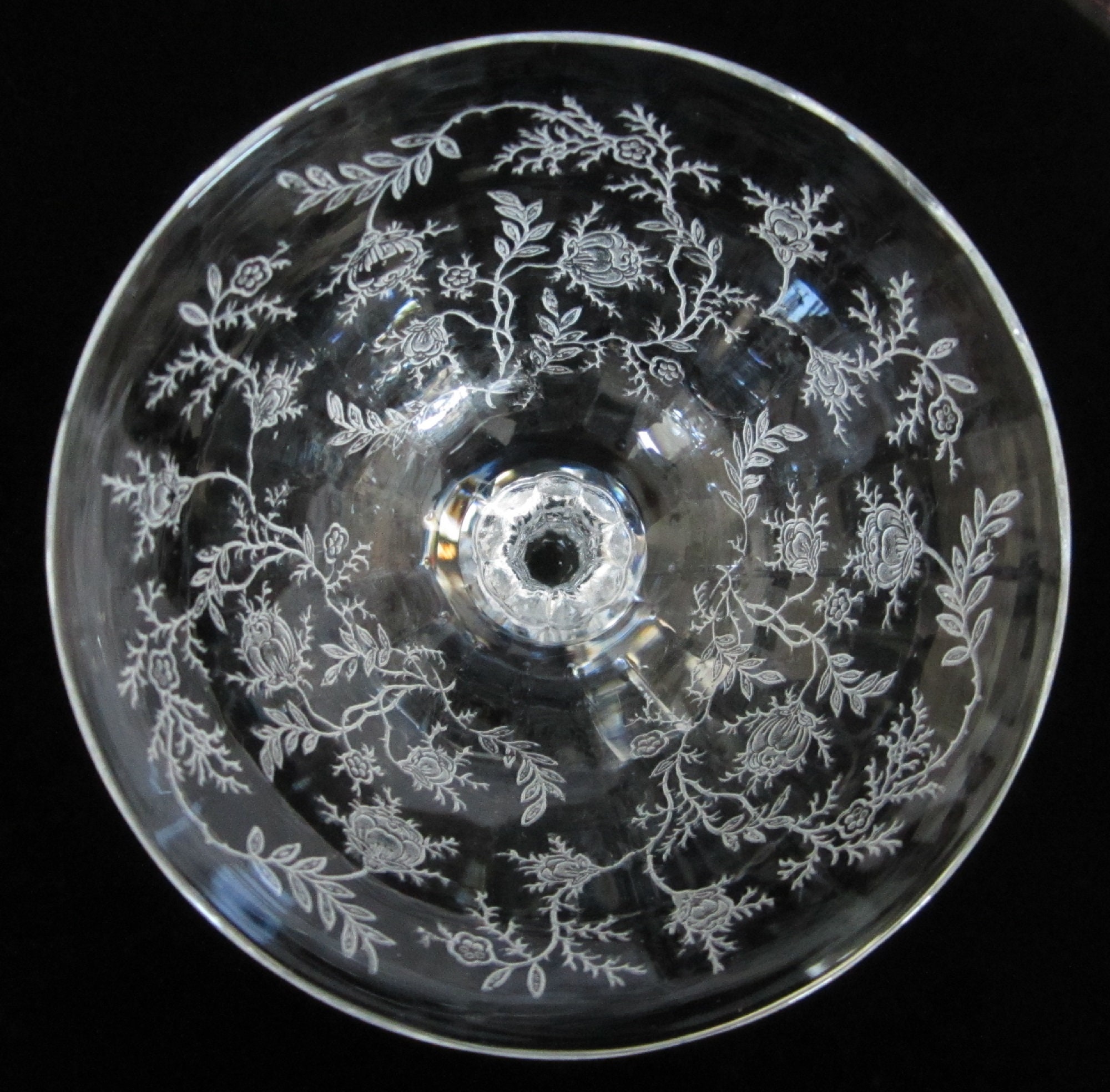 3-pc Fostoria Chintz Starter Set , Vintage 1940 Elegant