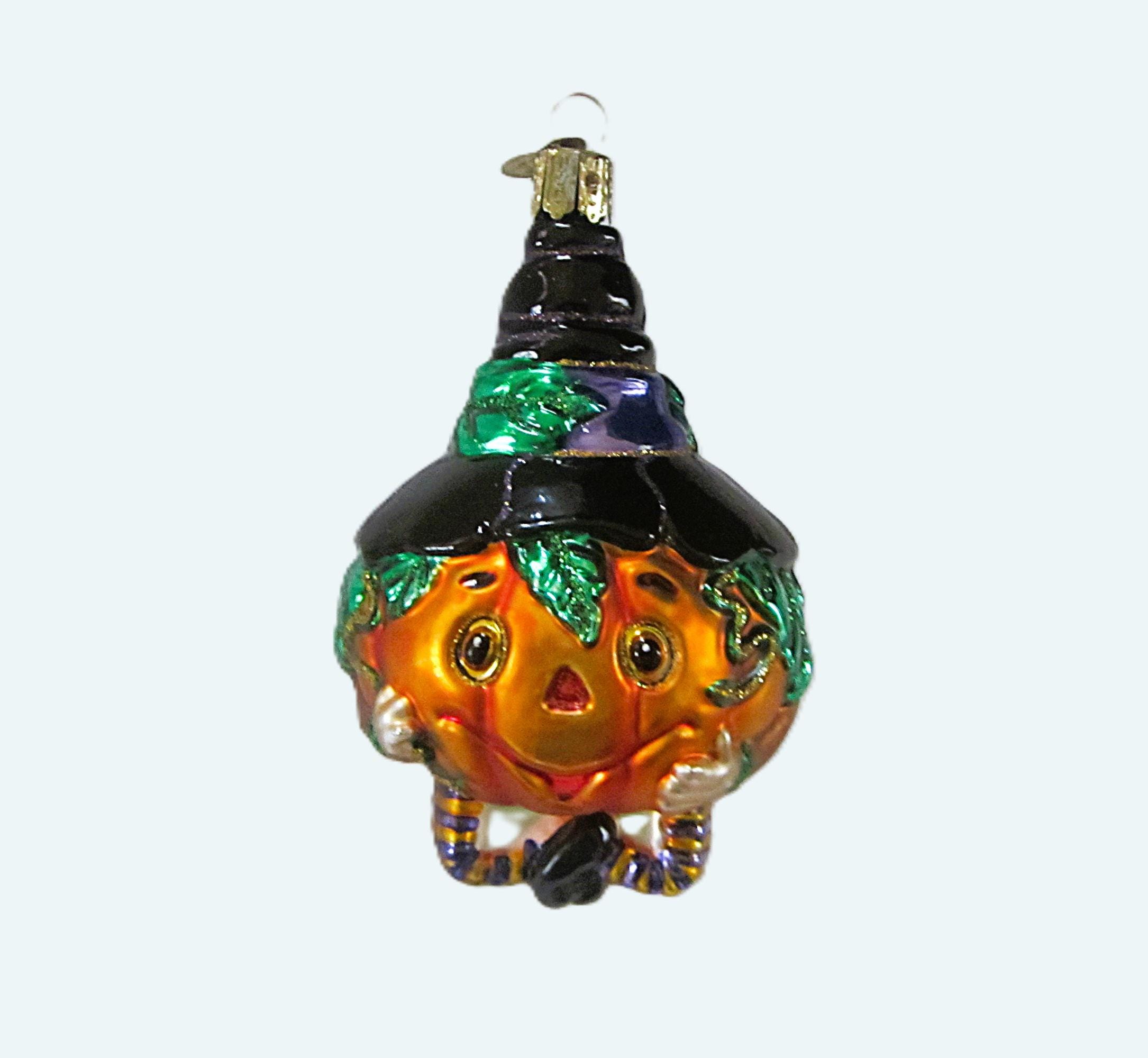 Jolly Jack O' Lantern Glass Blown Ornament, Old World Christmas