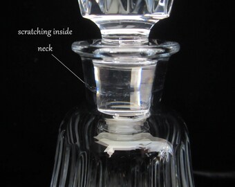 Vintage Baccarat Camus Cognac Decanter: Piccadilly Barware, Signed
