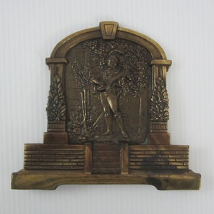 Expandable Book Rack Repair Part by Judd No. 9725 Lute Mandolin Player • Antique Vintage c. 1920s Sand Cast Metal Bronze Finish • CT USA
