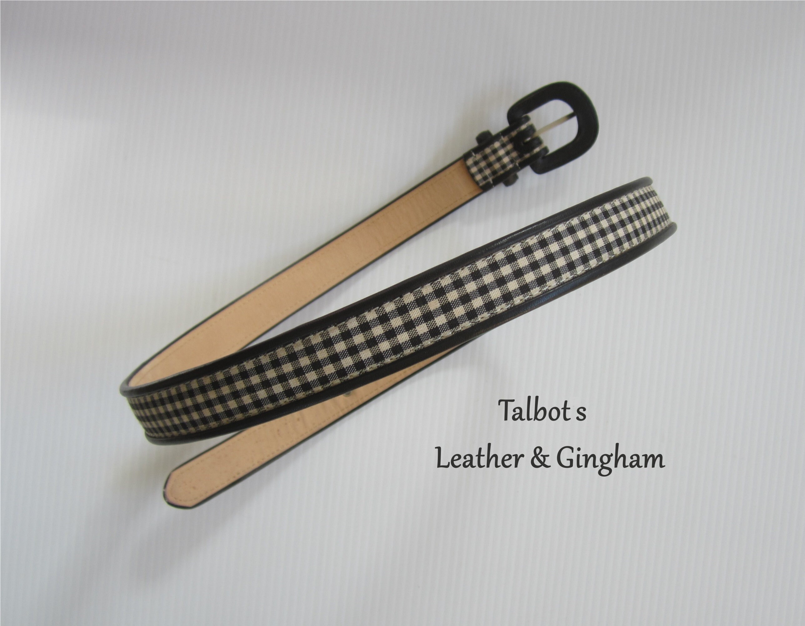 Vintage Talbots Brown Genuine English Saddle Hide Leather Skinny Belt Size S Vintage Talbots Belt - Etsy main image 2