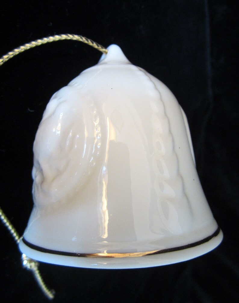 Irish Belleek Christmas Bell Ornament 1990 12 Days of Etsy