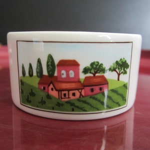 1-Pc Design Naif Napkin Ring by Villeroy & Boch • Vintage 1983 Gérard Laplau French Countryside Village • Crafted of Porcelain, Luxembourg