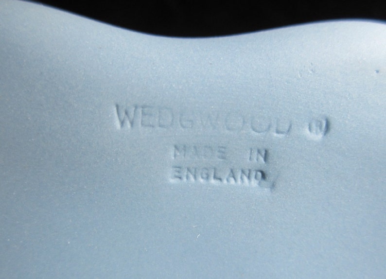 Jasperware Box Wedgwood Blue Bean Shape Trinket Jewelry Etsy