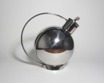 Officina Alessi Bauhaus Cocktail Shaker No 90021 La Tavola di Babele 'Anomimo' Stainless INOX • Vintage 1989 Stave 1925 Repro Design • Italy