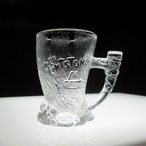 Vintage 1993 Flintstones McDonald's Mug: RocDonald's Mammoth Tusk Glass