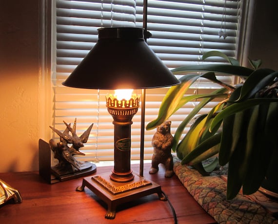 Oil Rubbed Bronze Adjustable Table Lamp With Paris Oval Shade 