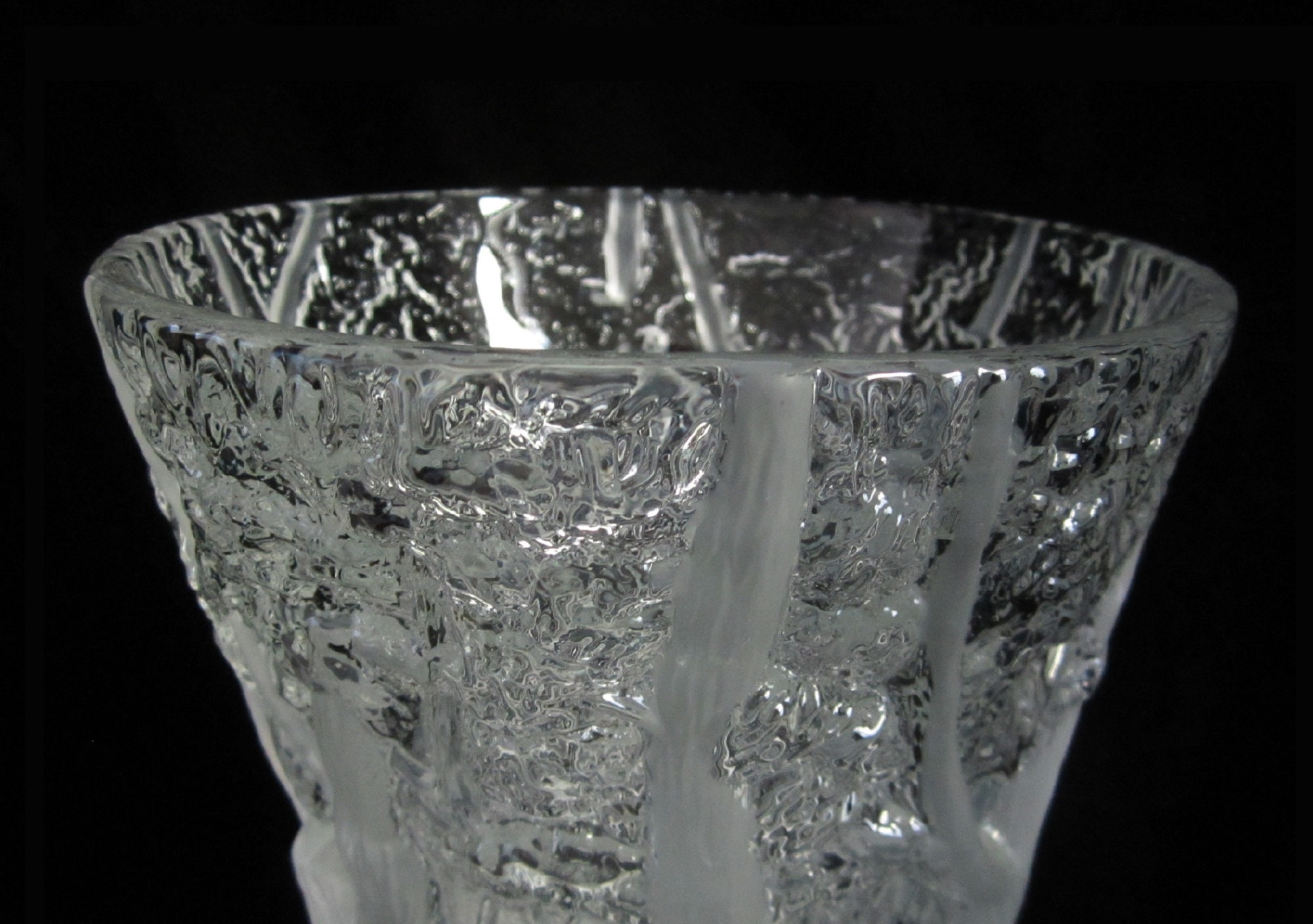 Vintage Barolac Art Glass Vase • Josef Inwald Dans La Forêt, 1930s