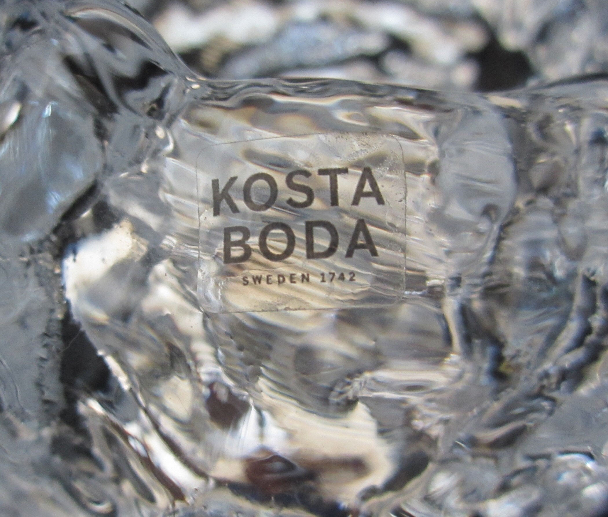 Vintage Iittala Orrefors Kosta Boda Crystal Candleholder: Nordic