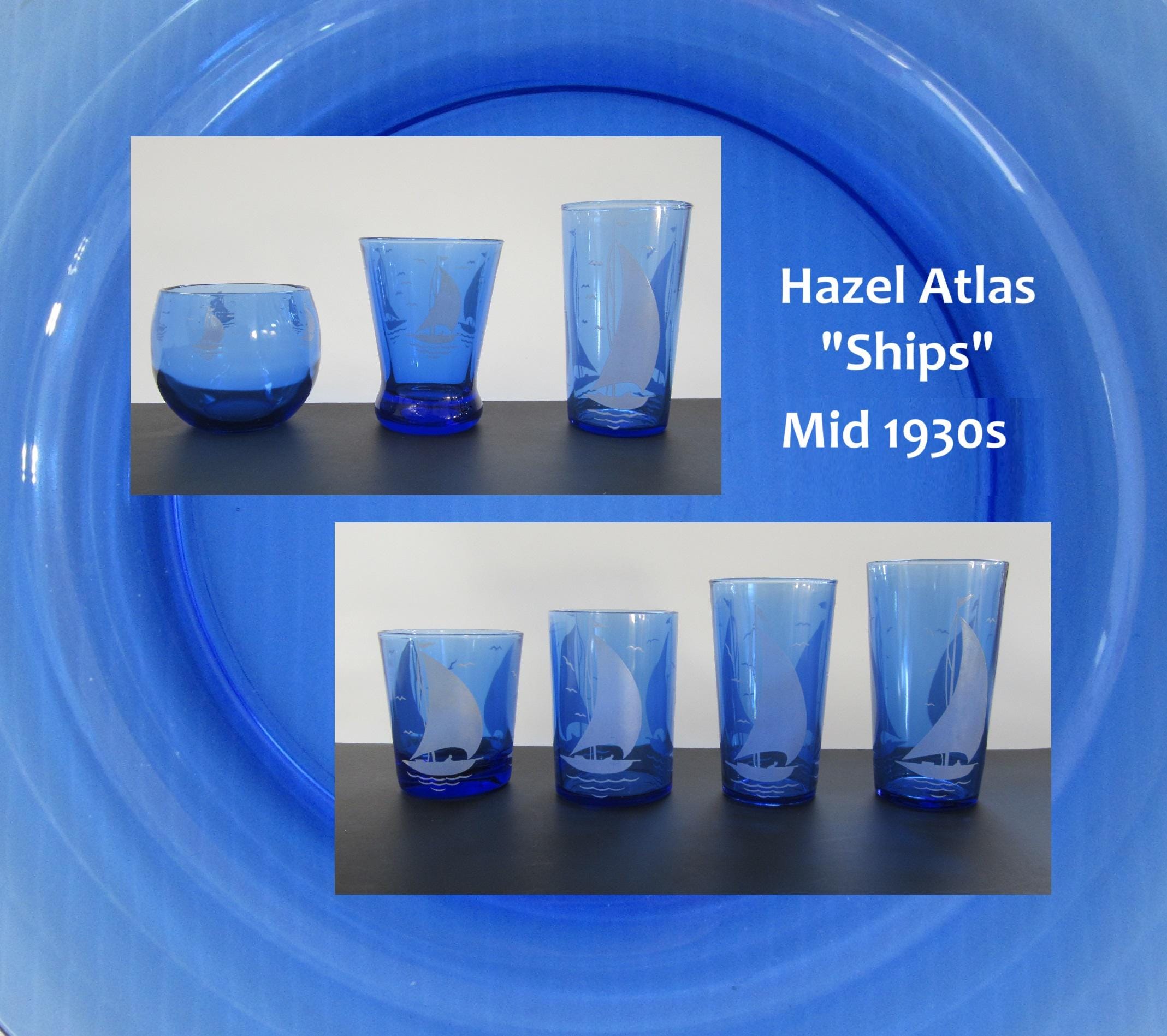 Hazel Atlas Glasses Tumblers - Etsy