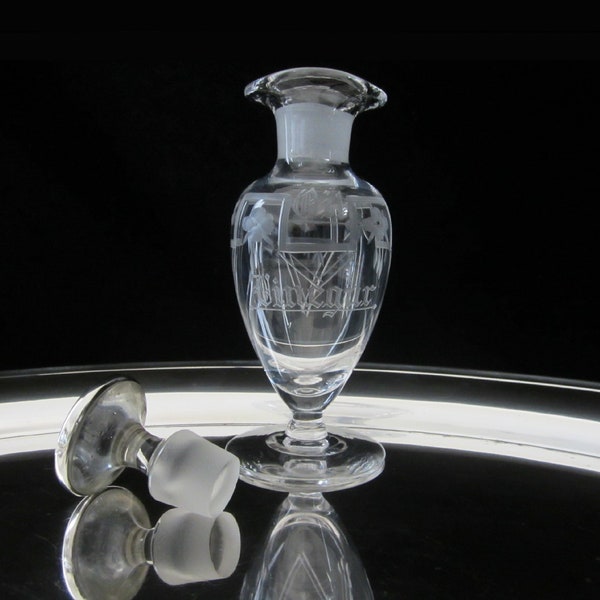 Crystal Oil Vinegar Cruet Stopper Glass Etsy