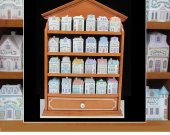 Lenox Spice Village Jar: Vintage 1980s Porcelain House