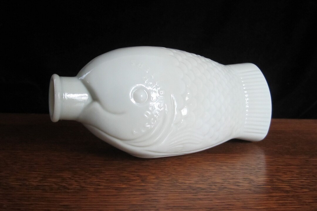 7 3/8 Doctor Fisch's Bitters Fish Bottle by Wheaton Industries Vintage