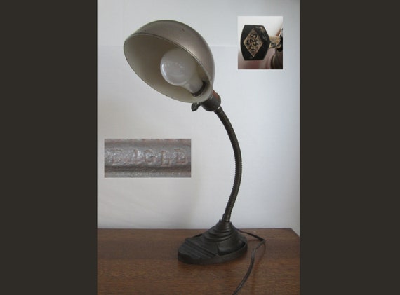Industrial Desk Lamp Vintage Desk Lamp Task Light Cast Iron