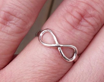 infinity ring -  silver infinity ring - Infinity symbol - sterling silver ring - valentine's day