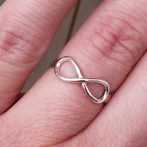 infinity ring -  silver infinity ring - Infinity symbol - sterling silver ring - valentine's day