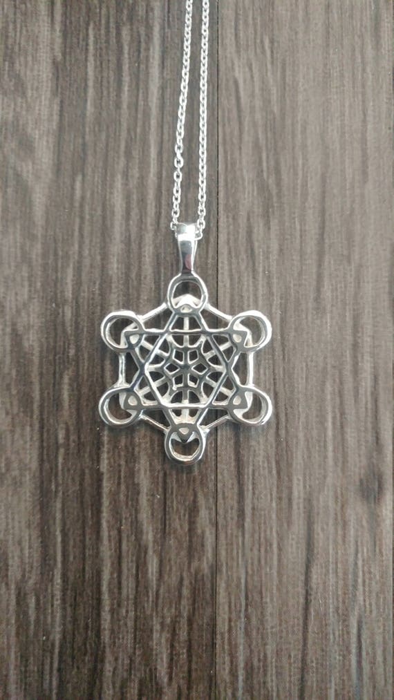 Metatron S Cube Pendant In Sterling Silver Sacred Geometry Necklace - Metatron S Cube Sacred Geometry Pendant Metatron S Cube Pendant In Sterling Silver Sacred Geometry Necklace - Metatron S Cube Sacred Geometry Pendant