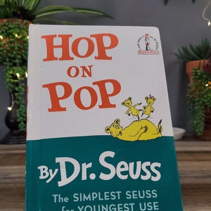 Hop on Pop Book by Dr. Seuss, The Simplest Seuss for Youngest Use, I Can Read It All By Myself Beginner Books, Cat in the Hat Books