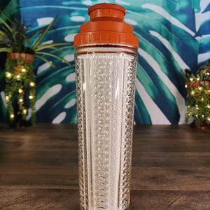 Vintage Cut Glass Cocktail Shaker: Skyscraper Martini Barware