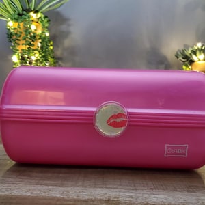 Estuche de maquillaje vintage Caboodle, organizador de maquillaje tipo tren Caboodle, bolsos y carteras, kits de almacenamiento de artículos de tocador y estuches de viaje Caboodle