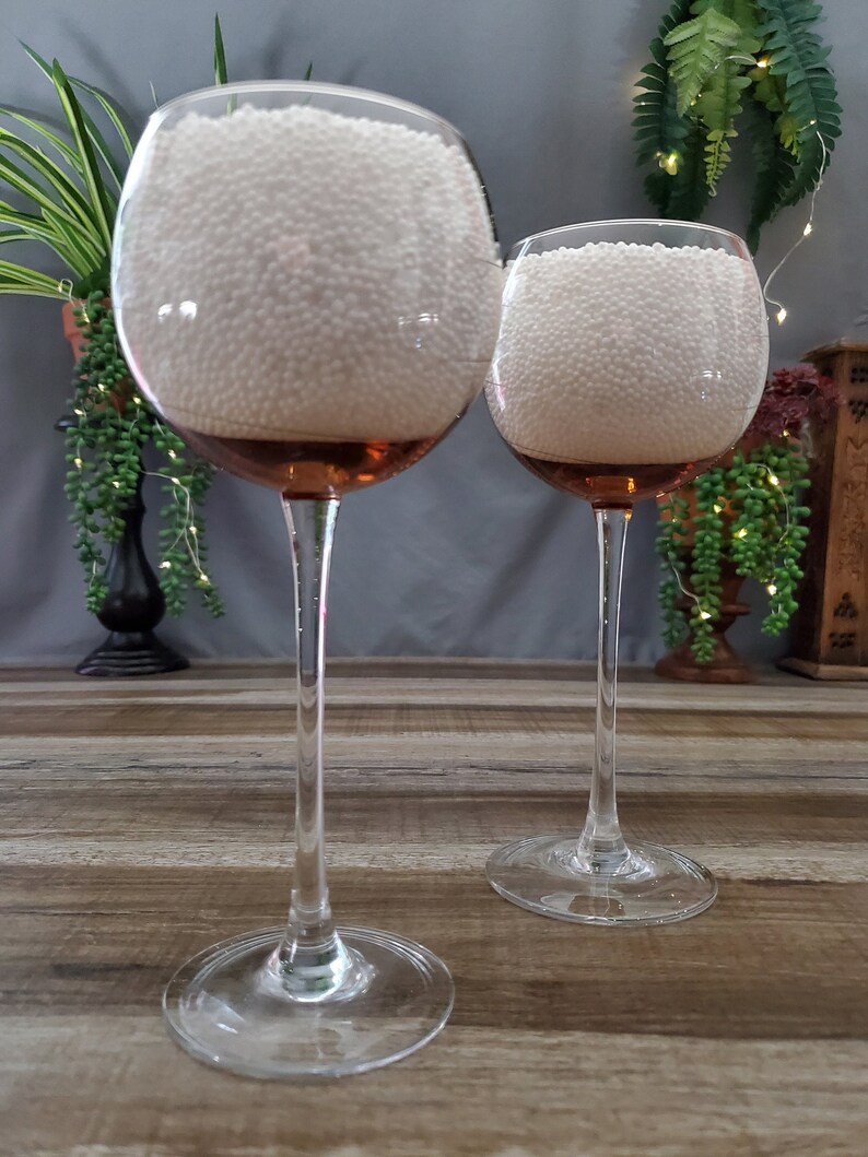 LENOX Crystal Balloon Wine Glass Amber Tuscany Seasons Etsy