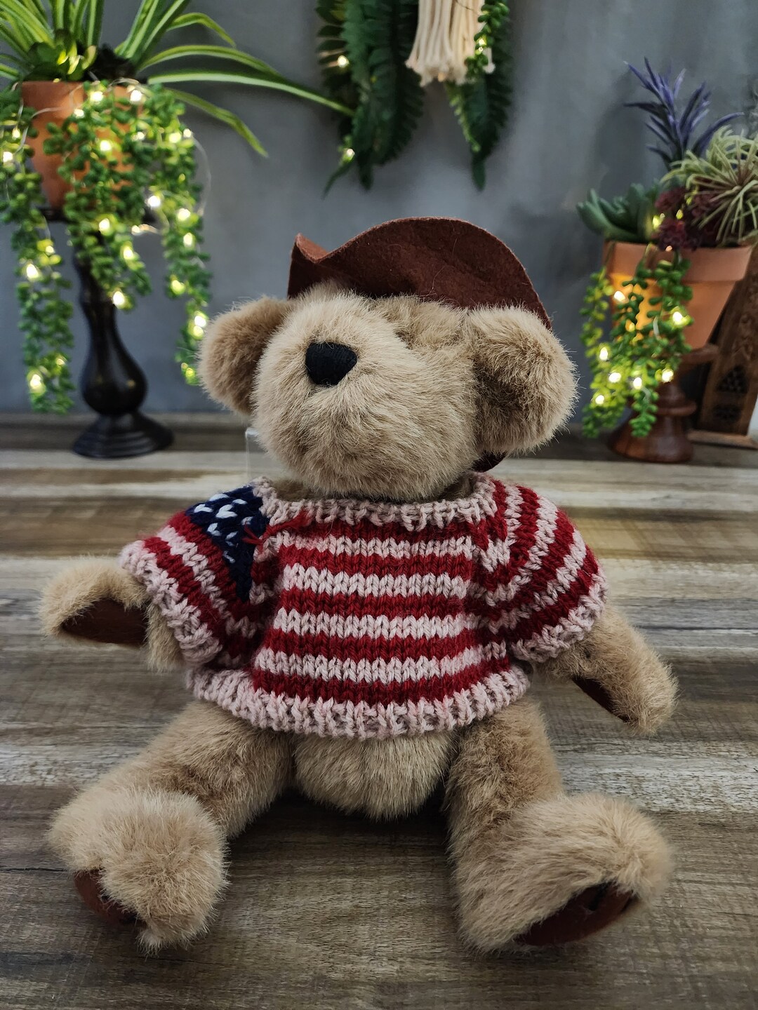 American Cowboy Cody Teddy Bear, the Brass Button Bear Collection, USA