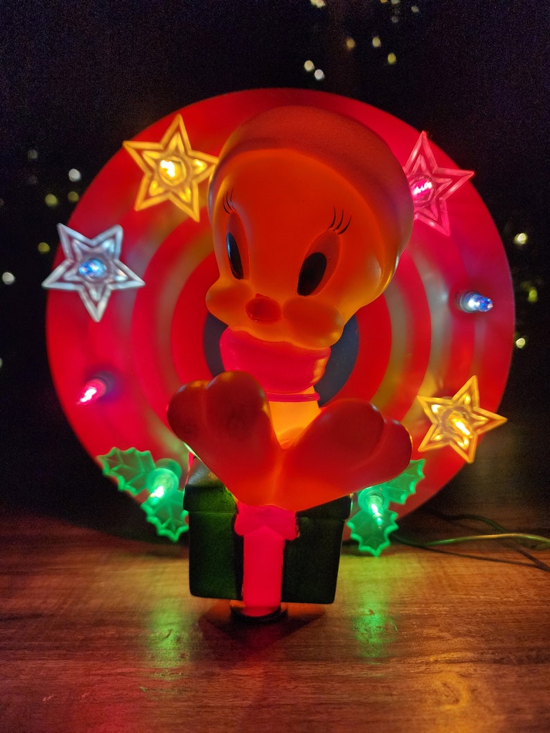 Tweety Bird Tree Topper Light Warner Bros Looney Tunes Etsy