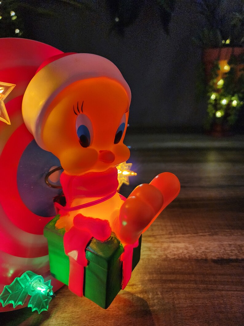 Tweety Bird Tree Topper Light Warner Bros Looney Tunes Etsy