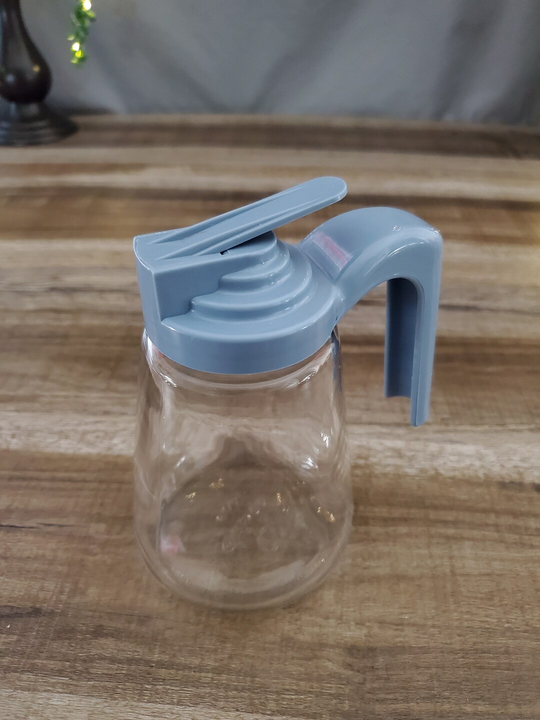 Gemco Syrup Dispenser Dripless Syrup Server W/blue Plastic Etsy