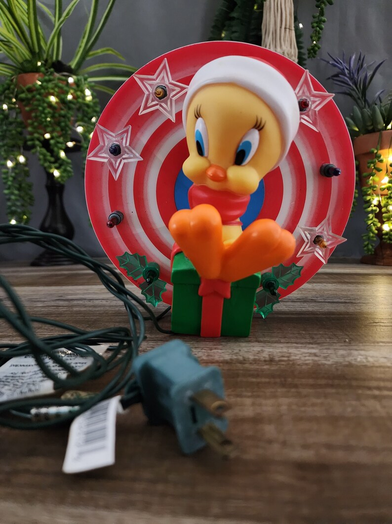 Tweety Bird Tree Topper Light Warner Bros Looney Tunes Etsy