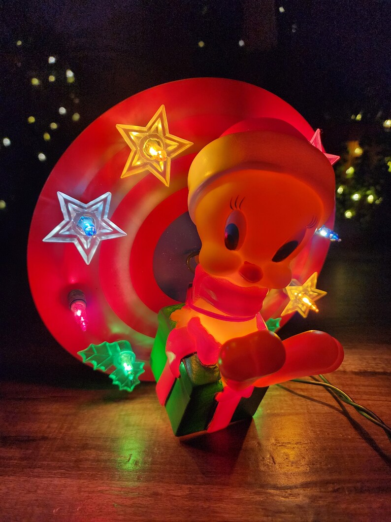 Tweety Bird Tree Topper Light Warner Bros Looney Tunes Etsy