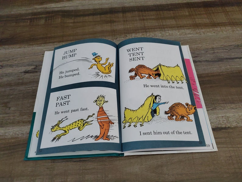 Hop on Pop Book by Dr. Seuss, The Simplest Seuss for Youngest Use, I Can Read It All By Myself Beginner Books, Cat in the Hat Books