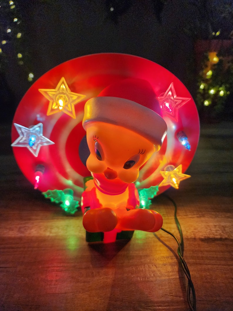 Tweety Bird Tree Topper Light Warner Bros Looney Tunes Etsy