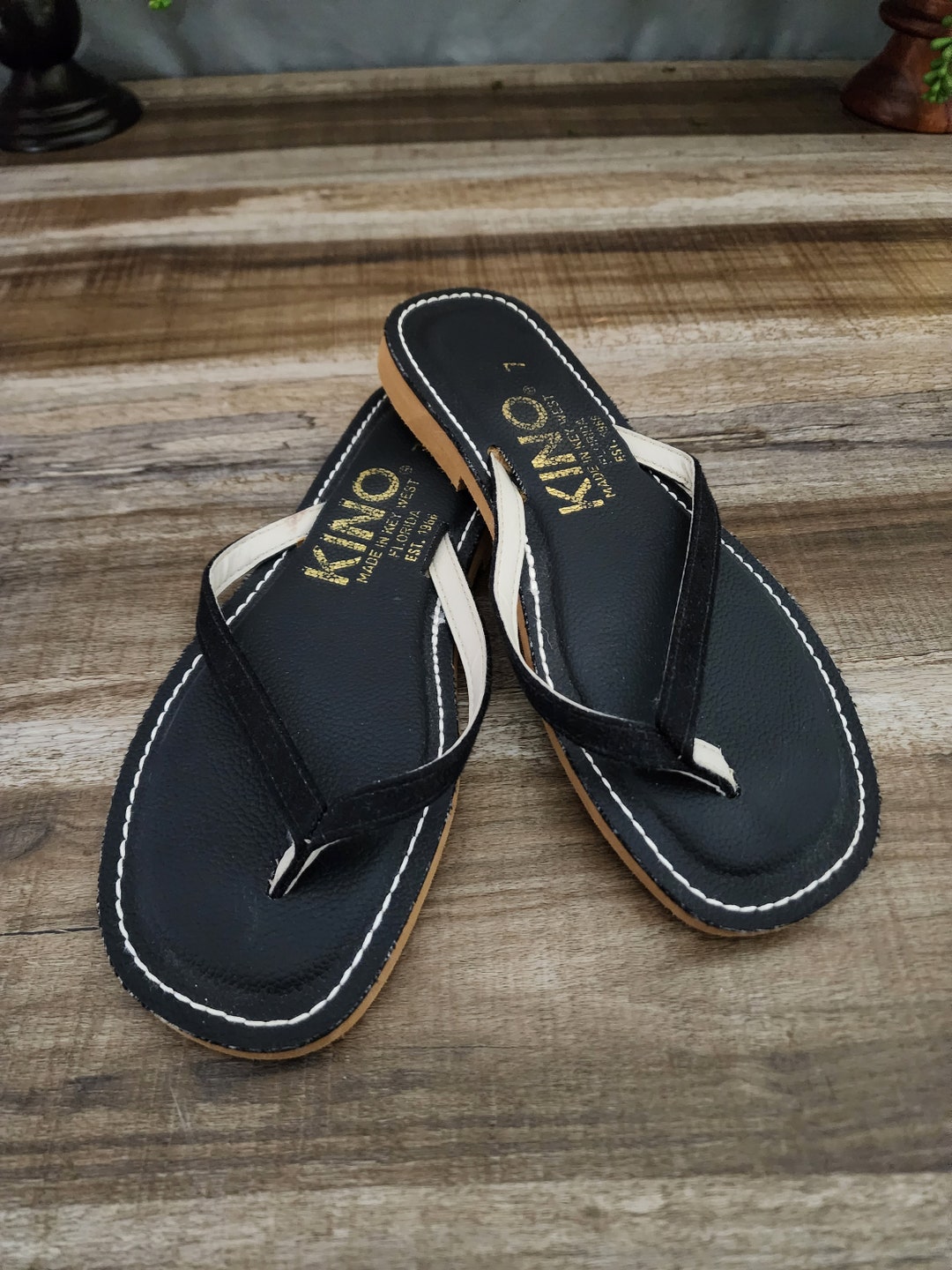 KINO Sandals, Traditional Style Flip Flop Thong Sandal, Handmade
