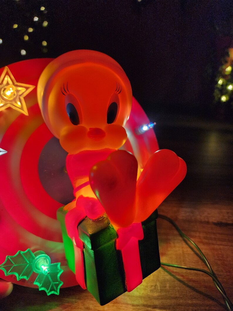 Tweety Bird Tree Topper Light Warner Bros Looney Tunes Etsy
