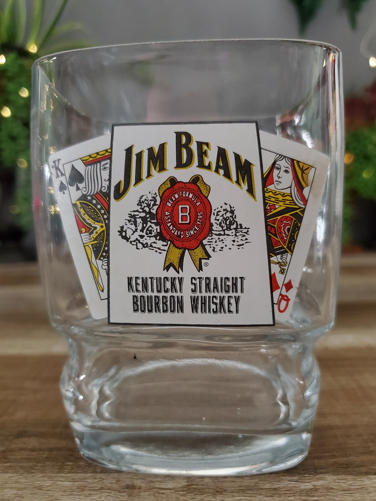 Jim Beam Rocks Glass Retro Bourbon Whiskey Glass Collectible Etsy