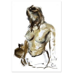 Mezzo busto ta Poster in carta semilucida premium