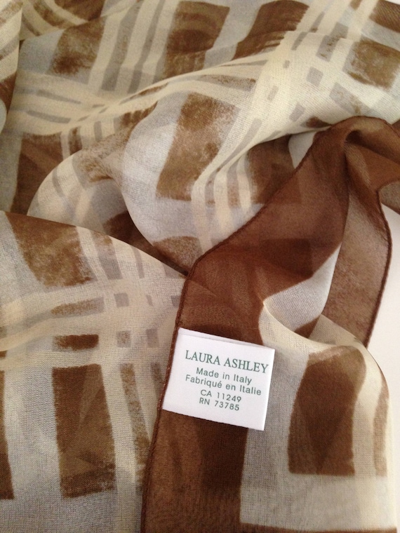 Vintage Laura Ashley plaid scarf - image 1