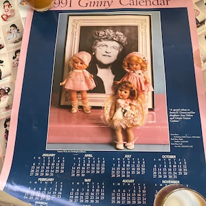 Three vintage Ginny doll posters