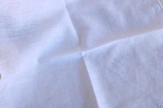 Vintage 1940s 1950s Handkerchief, White Lace Corn… - image 6