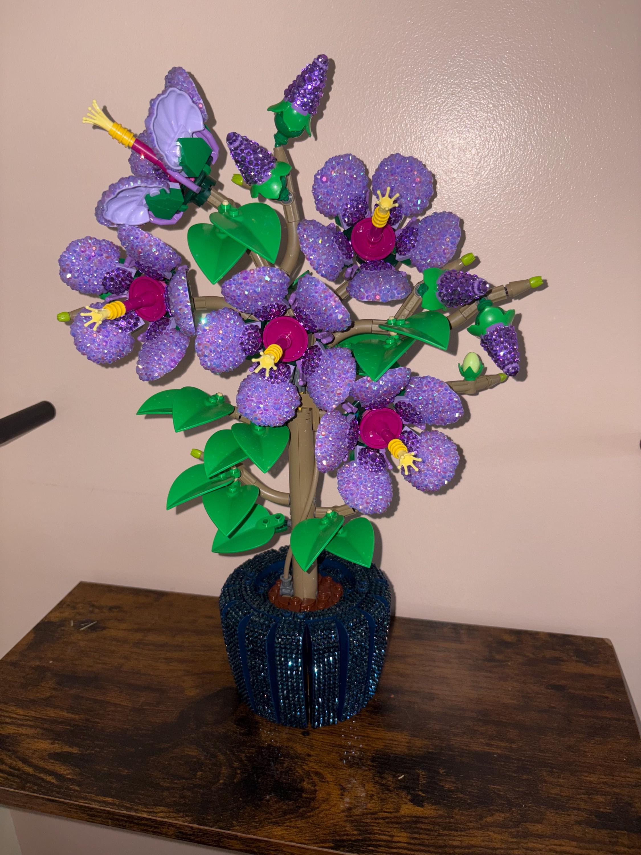 Hibiscus Bedazzled Building Block Set - Etsy