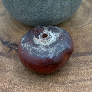 Extra Large Moroccan Handmade Resin Amber Bead, African Bead YS26